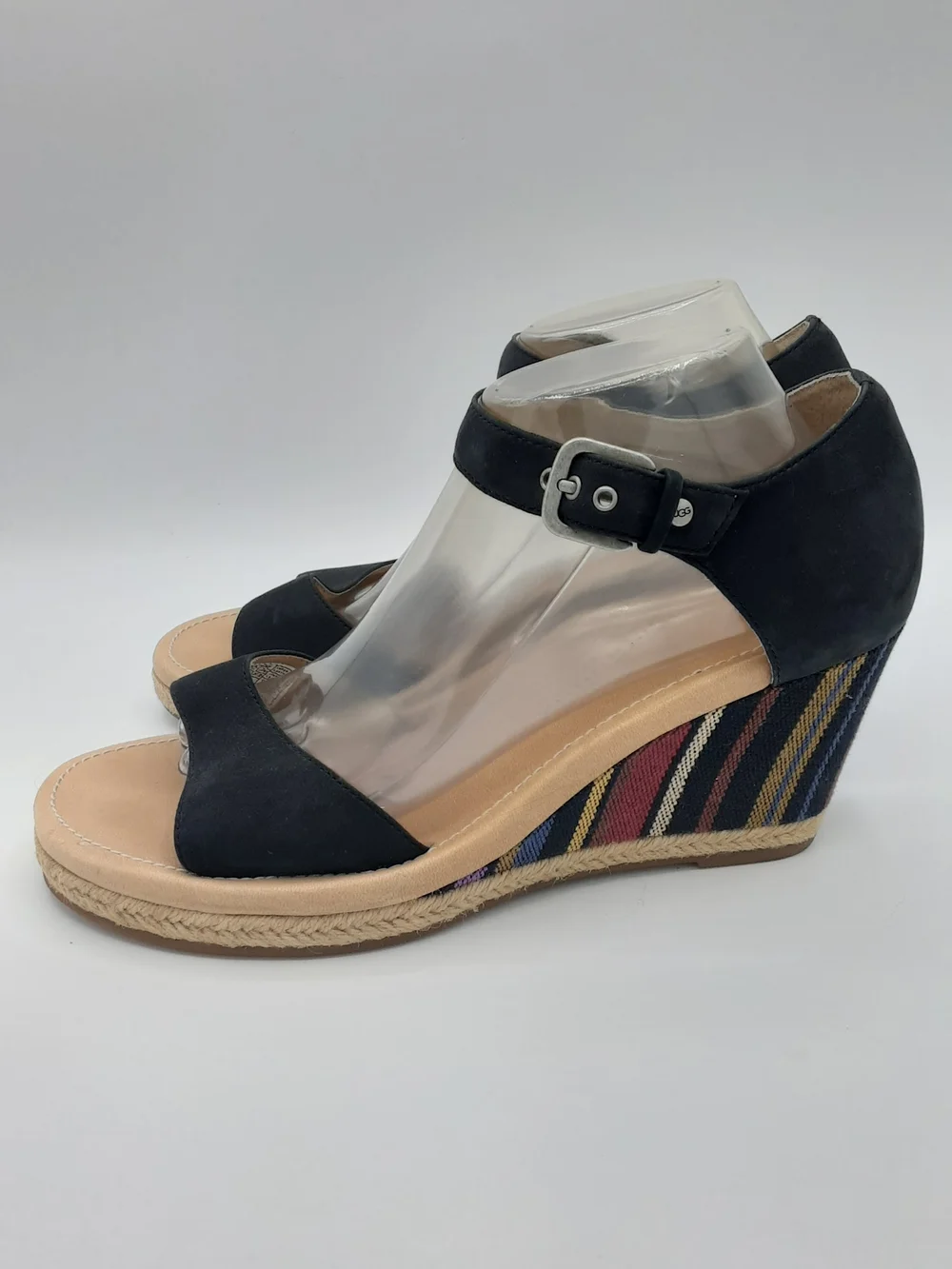 UGG Australia Striped Wedge Sandal.